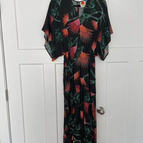 Farm Rio- Multi Colored Palm Dress - Picture 4 of 6